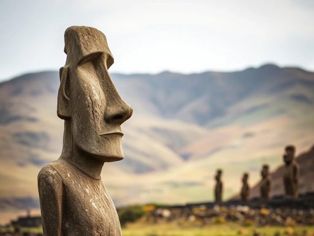 Posągi na Wyspie Wielkanocnej – tajemnice i historia Moai